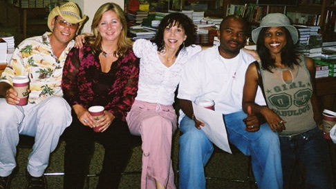 CD release party at Borders. Darren Rogers, Diane Durrett, me, J Donte, Katrina Willis